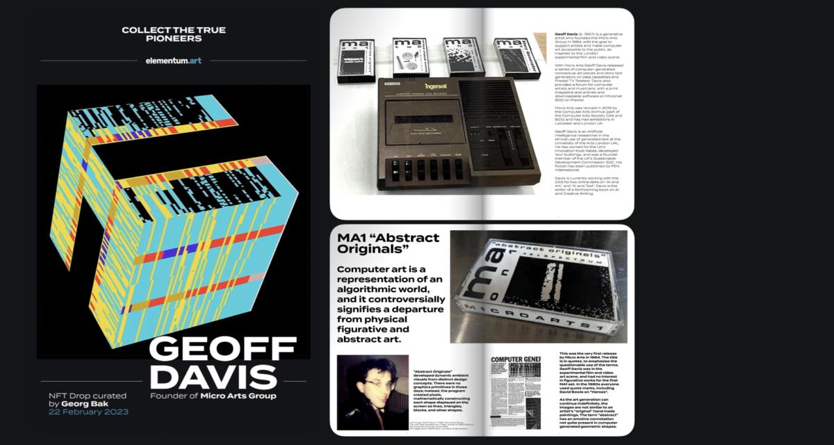 Catalogue: Geoff Davis, The Founder Of Micro Arts Group
