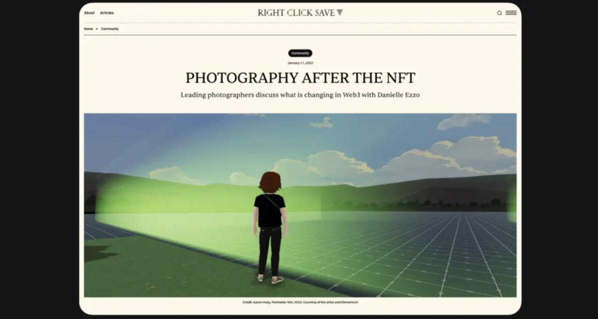 Press: Photography After NFT (Right Click Save)