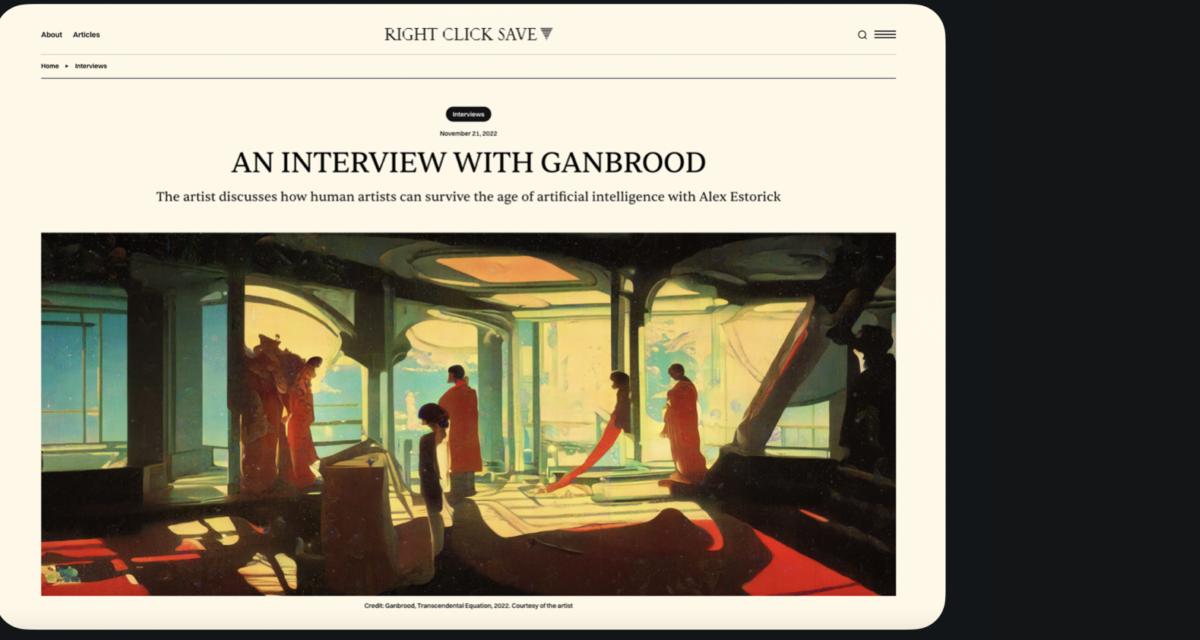 Press: Ganbrood interviewed on Right Click Save